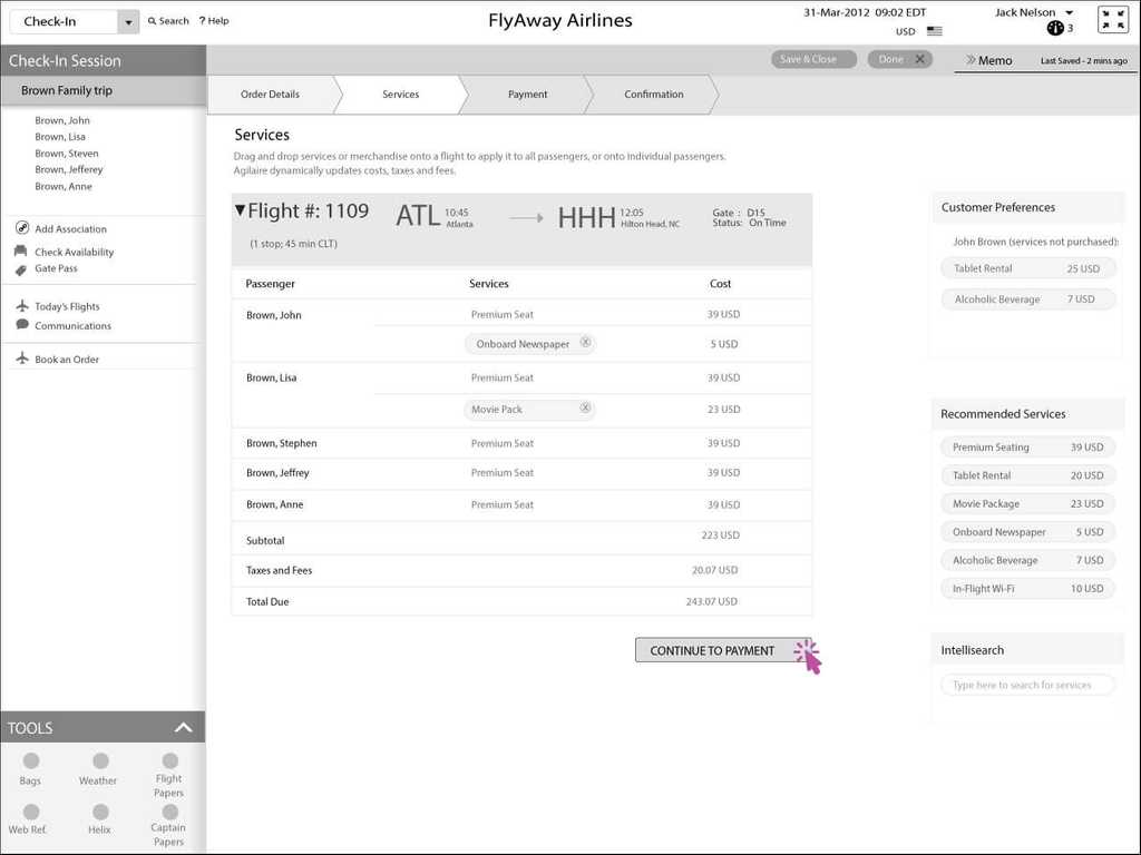 Starting the Payment process