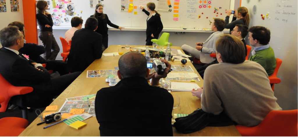 Team Ideating in Rapid Design Lab
