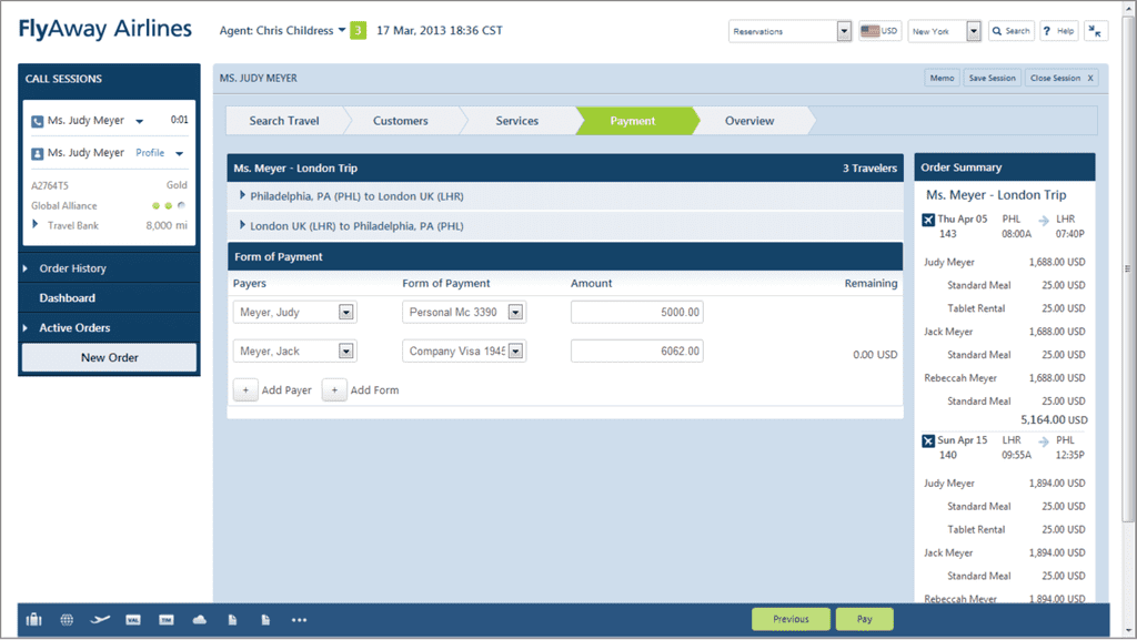 Adding a payer